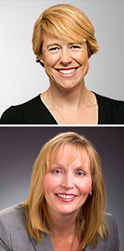 Elizabeth Aspinall (above) and Nancy Carruthers (below)